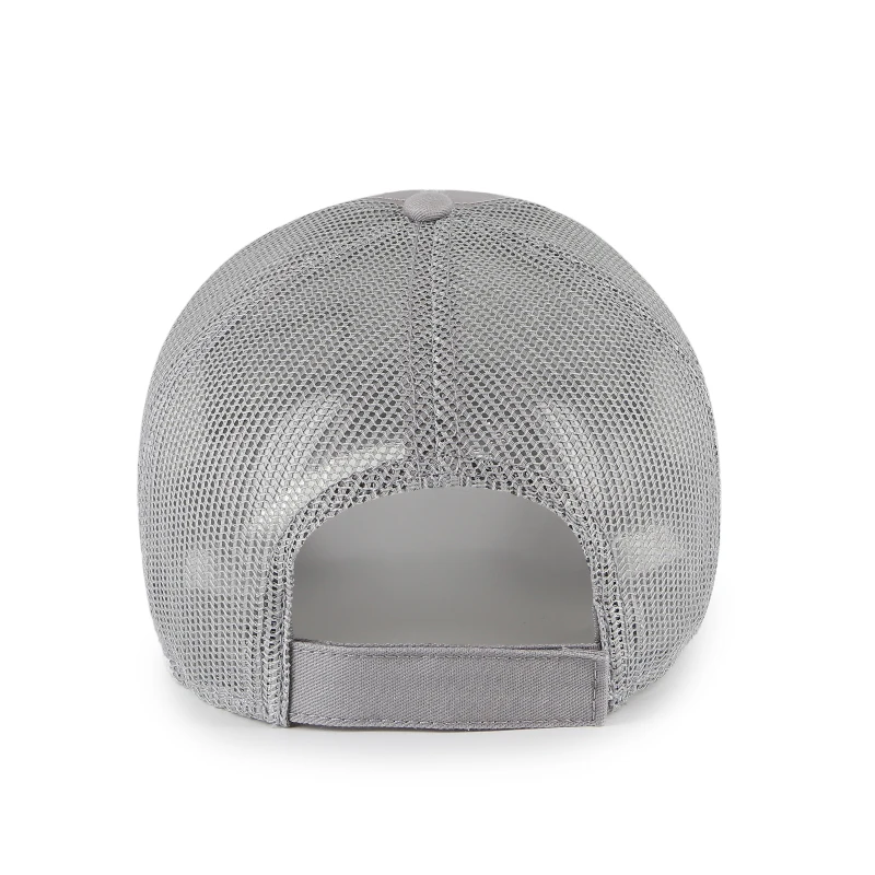 5 panel  trucker hat with custom logo  Stripe print with woven label patch