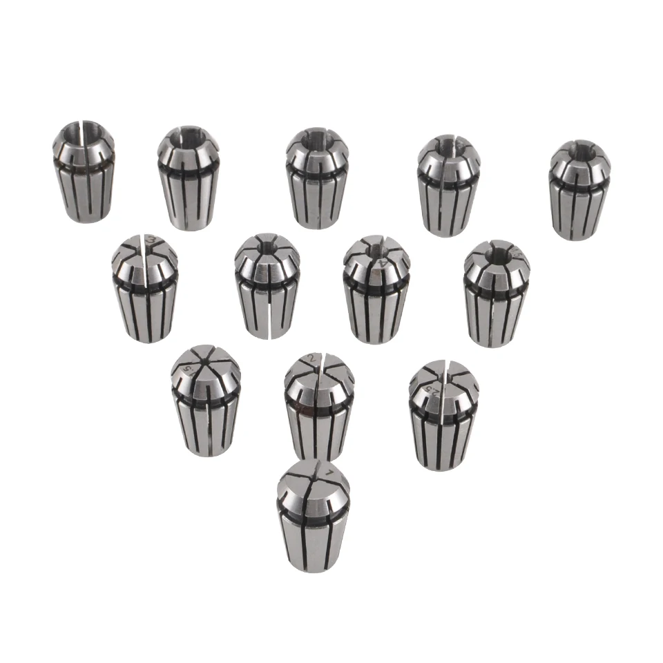 Оптовая продажа 0.8KW ER11 квадратный ремень электродвигатель шпинделя с воздушным охлаждением + 0.75kw VFD 13 шт цанги для фрезерного станка