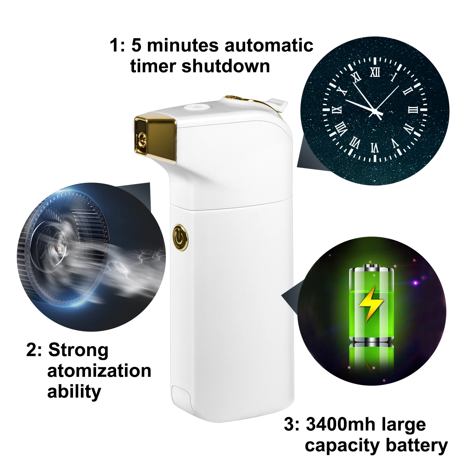 Eco-friend Electric Wireless Barber Airbrush Compressor Kit With Make Up Gun Spray Whitening Airbrush Compressor Cordless