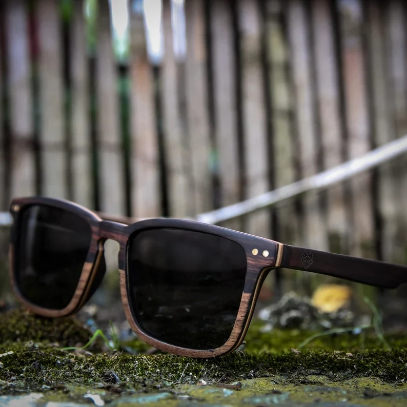 wholesale sun glasses bulk china custom logo polarized lens sun glass with case Handmade natural wood bamboo wooden sunglasses