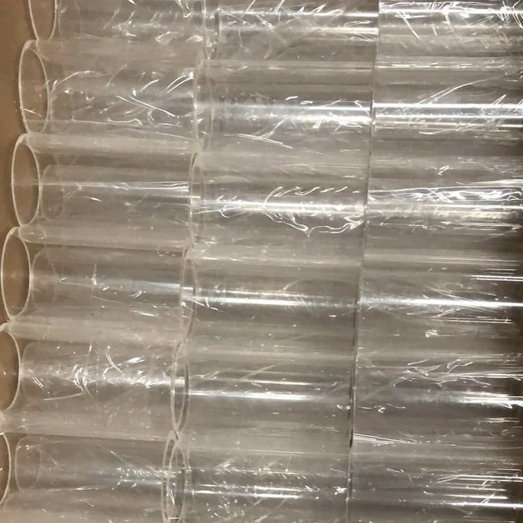 Specialist Manufacturers plumbing pipe OEM ODM Custom acrylic pipe stem tube packaging with gold acrylic screw cap