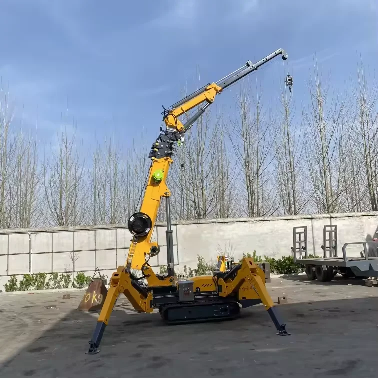 CE EPA  electric spider crane portable lifting crane machine build 3 ton crawler 2t 3t 5t 8t 12t mini spider crane