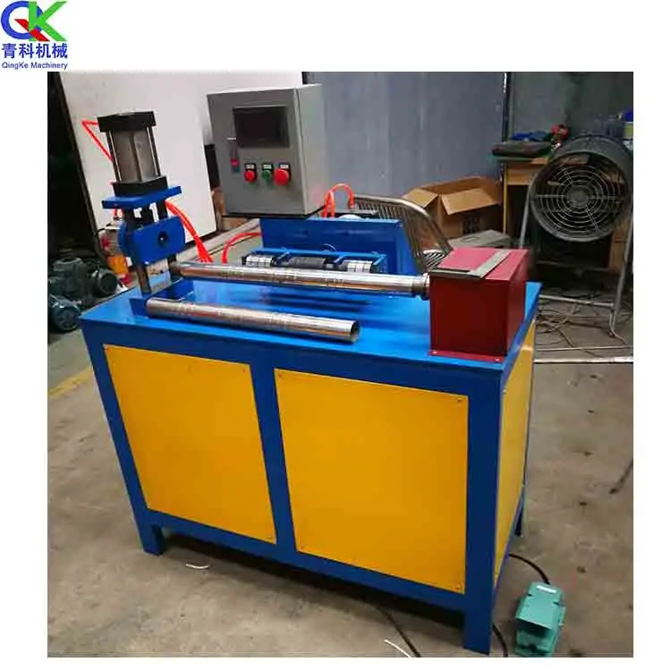 Stainless steel rollerRound tube embossing machineFully automatic pneumatic pneumatic press