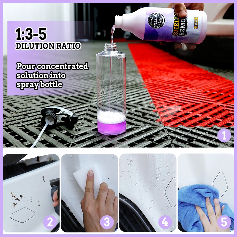YT022 500ML Efficient Car Care Cleaning Products Shellac Cleaning Agent Insect Stain Remover