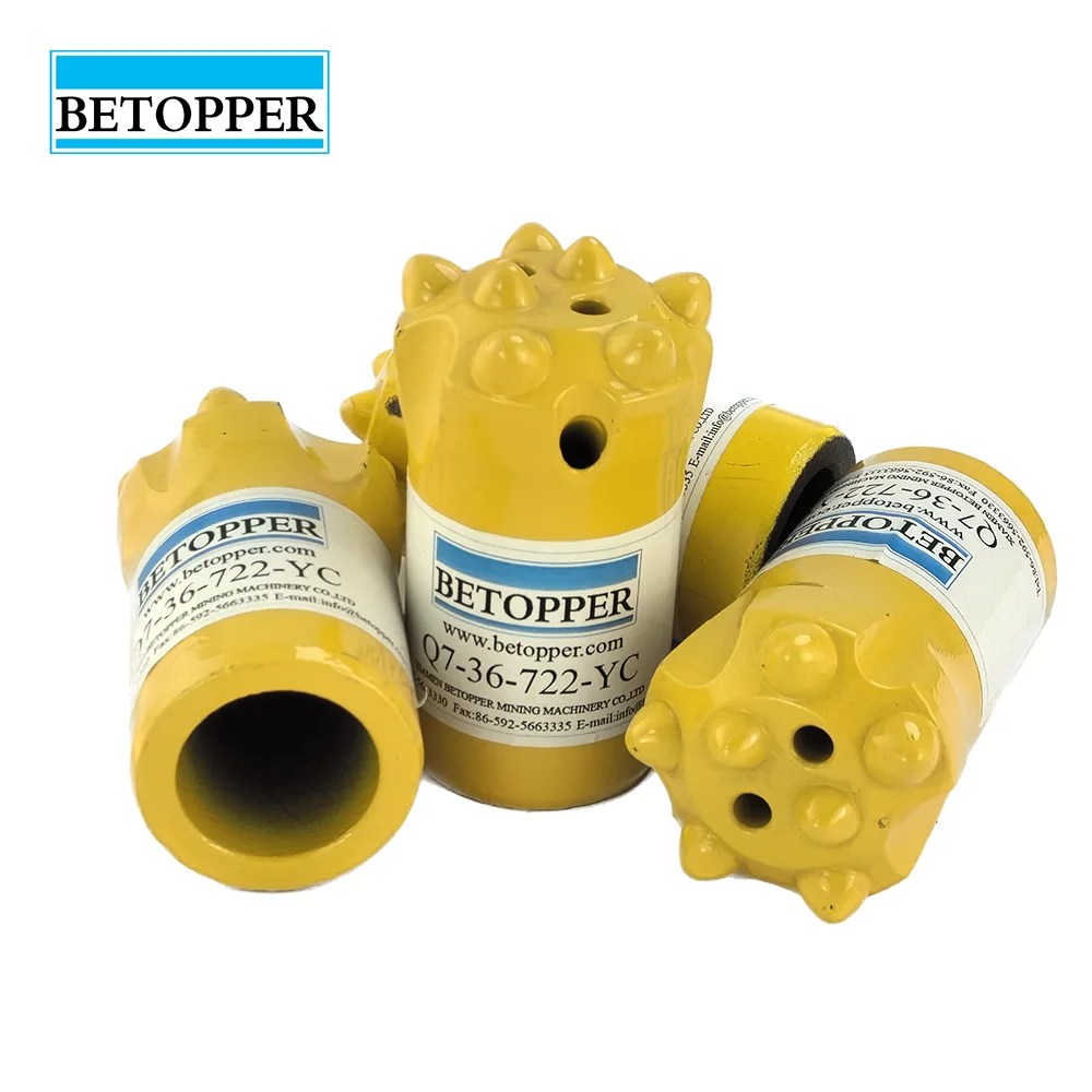 Betopper Brand Factory Price High Quality 12 Degree 38mm Mining Button Drill Bit for Hard Rock Drilling, Mining