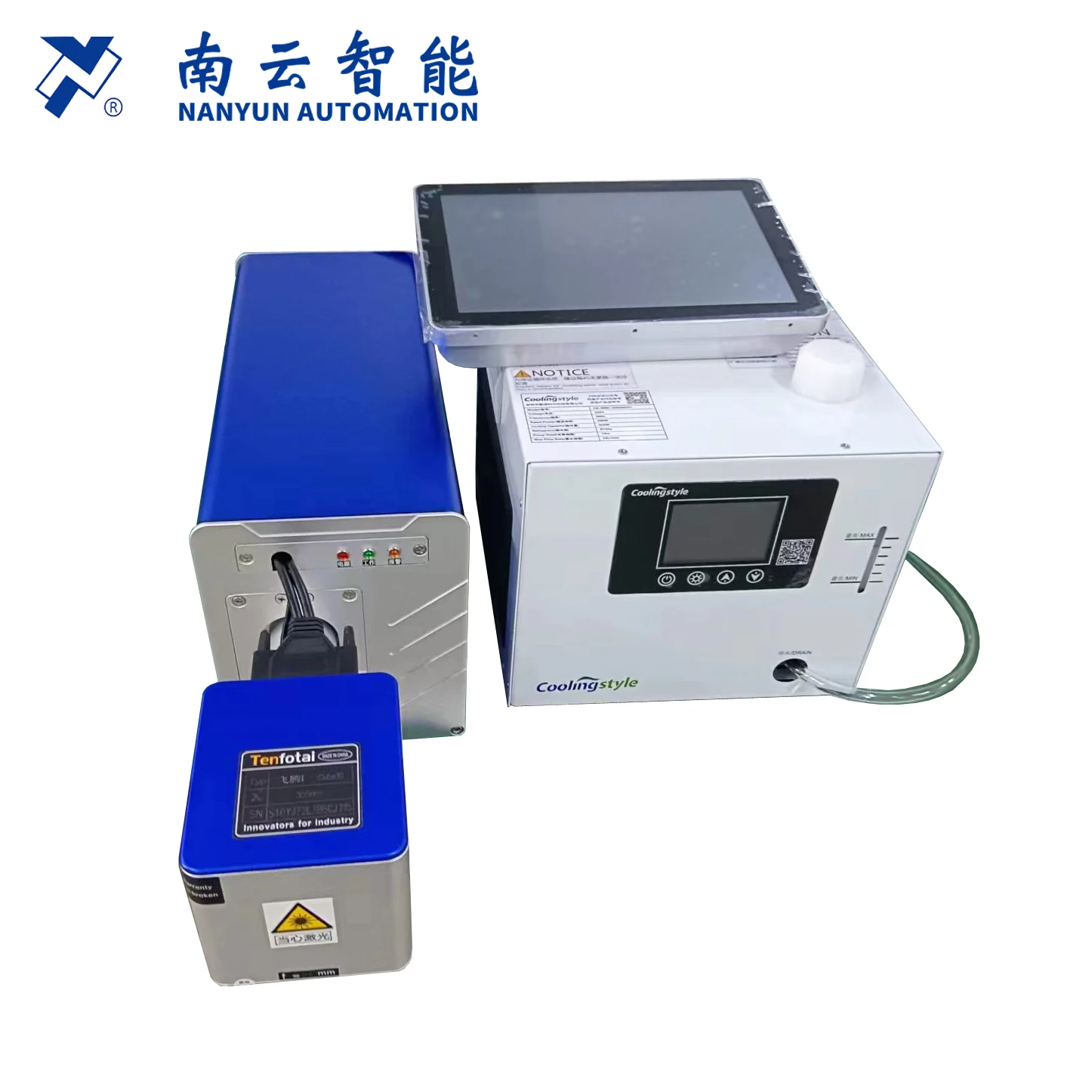 NV5808 NV3808 Flying Online Portable Type UV Laser Marking Coding Machine For PE HDPE PPR PVC PIPE Packaging Production Line