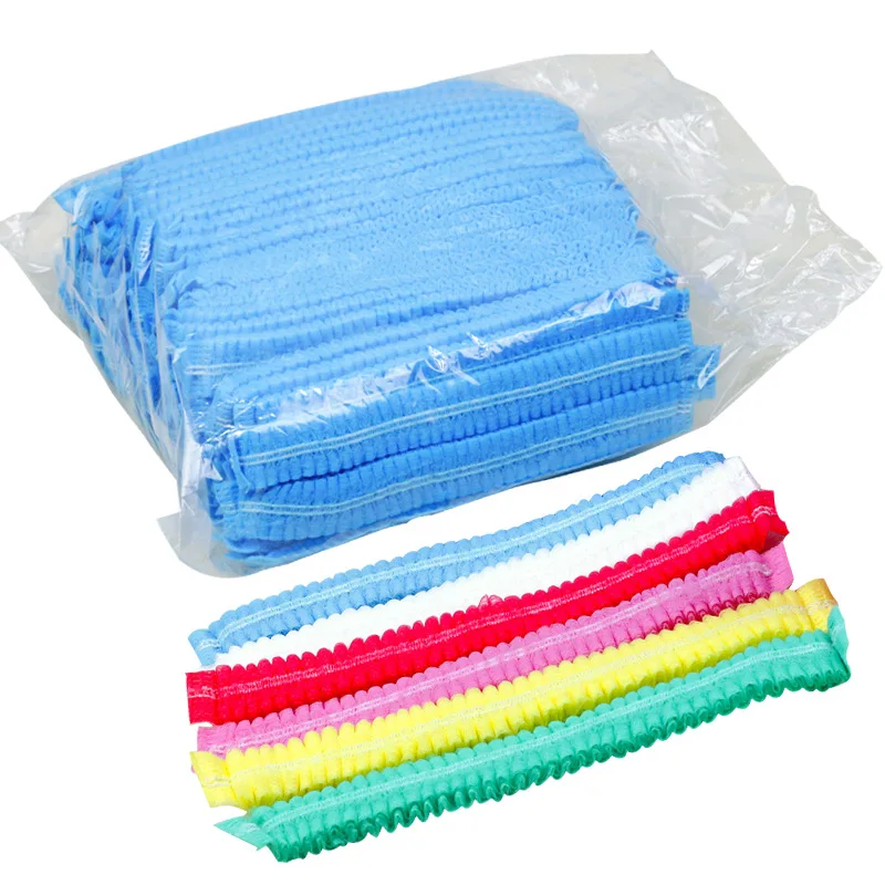 Head 21 Inch Food Service Green PP For Hood Hairnet Safety Non Woven Medical Net Surgical Hair Mop Disposable Mob Clip Cap