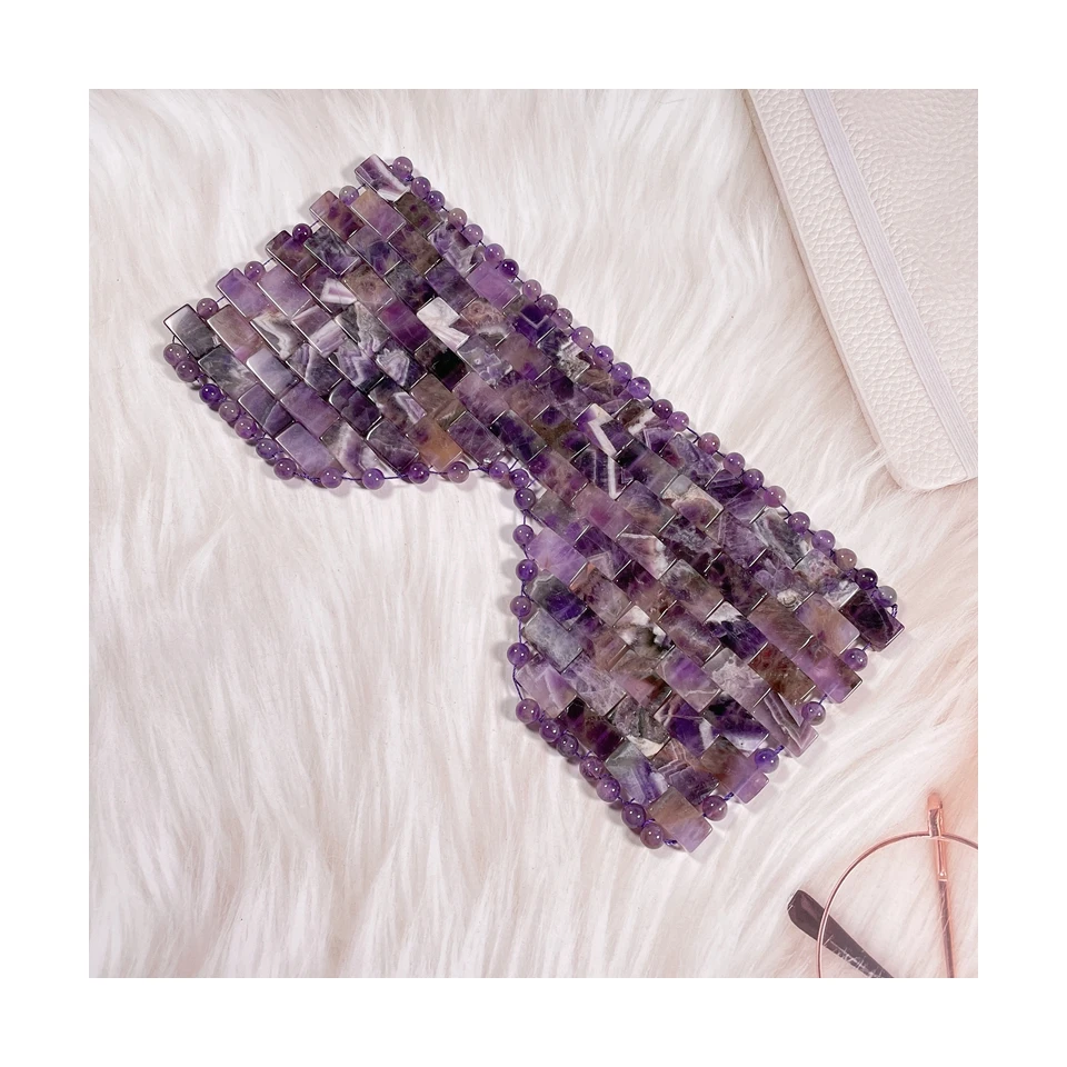 Custom Original design manufacturer mask for beauty eye jade patch natural amethyst eye mask