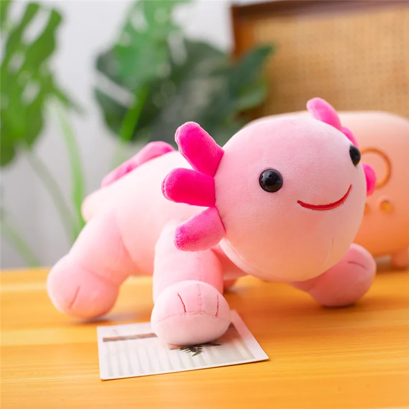 Оптовая продажа милая Мексиканская кукла Axolotl плюшевая игрушка мультяшный шестиугольный динозавр подарок для детей Саламандра Peluche