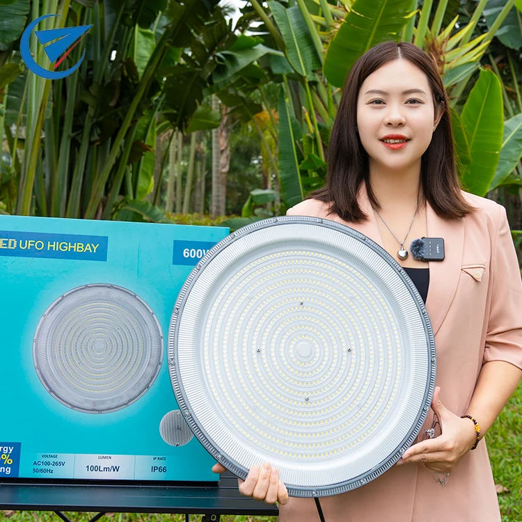 Super Bright Waterproof Ip66 Factory Gym Lighting 100w 150w 200w 300w 400w UFO Led High Bay Light