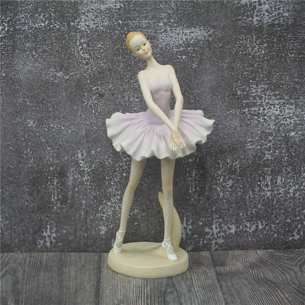 Dancing Ballet Girl Ornament Table Decor Statue Ballerina Figurine Modern Art Bronze Sculpture