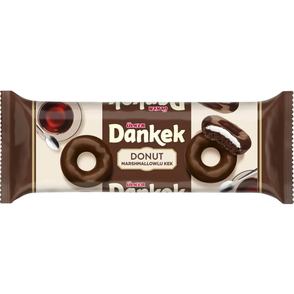 Ulker Dankek Donuts Cake With Marshmallow Chocolate 162 gr x 12 All The Time Fresh Stock and New Date From TURKEY (1600575519855)