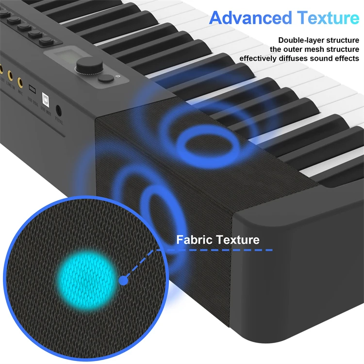 Hot selling 88 Keys Piano Good Quality Electronic Keyboard Professional Sound Music Beginners Musician Students hammer action