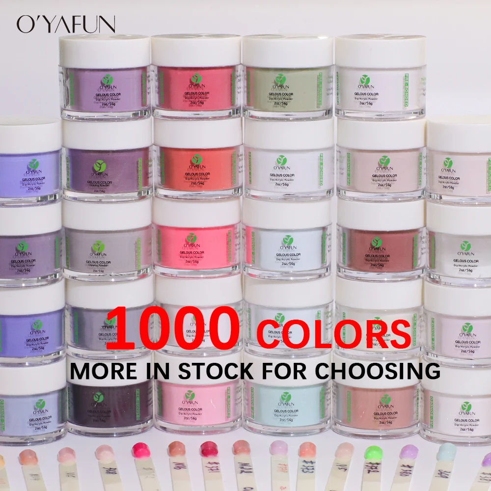 Factory Oem Color 2 in 1 Dipping Powder Clear Nude Nail Art Salon Wholesale Acrylic Set