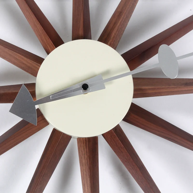 
Good quality Walnut clock pendulum decorative wall clock with logo for living room 