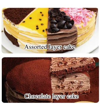 NHA Double location machine jam cream five machine Birthday cake spreader decorating cake maker Thousand layer cake coating