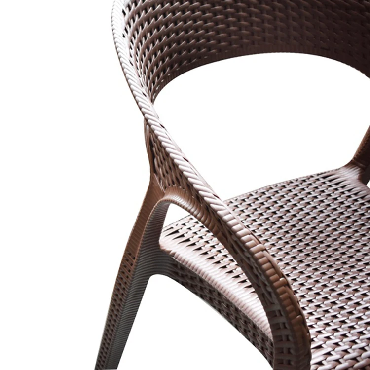 Уличный садовый пластиковый ротанговый стул, садовая мебель, Набор стульев для кафе