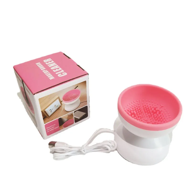 Factory Price Automatic Brush Silicone Makeup Brush Cleaner Spinner Wash and Dry Deep Cleaning Brush Cleaner