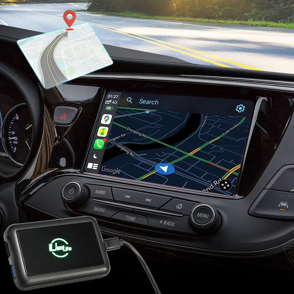 New Arrival Ushilife android carplay mini ai box 3 in 1 dongle Wireless usb youtube netflix Android 11 adapter carplay