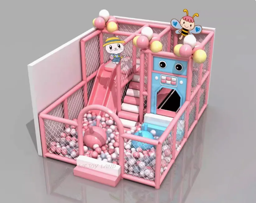 25 square Meters Customized Soft Play Equipment Indoor Playground Commercial Set Kids Slides Park Games