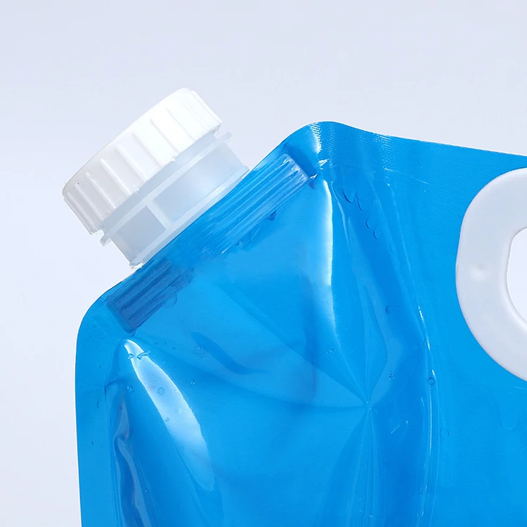 Stock 5L 10L Portable Water Carrier Bag Custom Logo Liquid Beer Storage Spout Pouch Kangen Water Bag with Standing Bottom