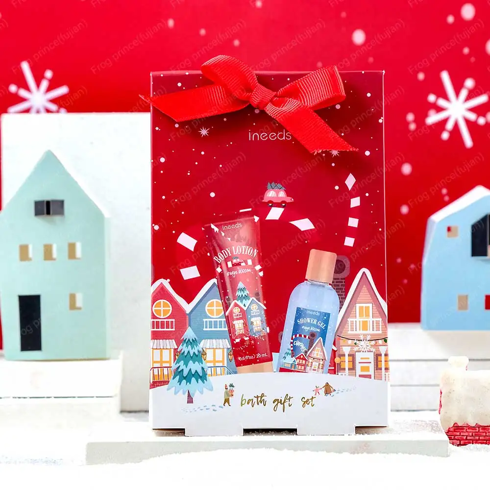 Private Label Body Wash Body Lotion Travel Spa Gift Set For Christmas Gift