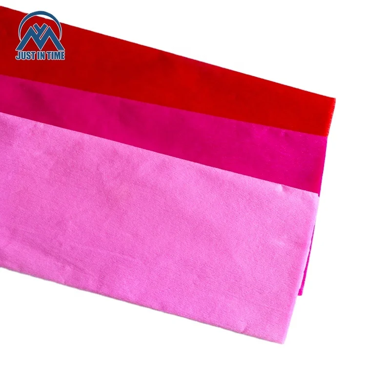 Crepe Wrapping Paper Rolls Anti-curl Colorful Hot Sale Florist Crepe Craft Paper Disposable Virgin Craft Work & Decoration Cp090