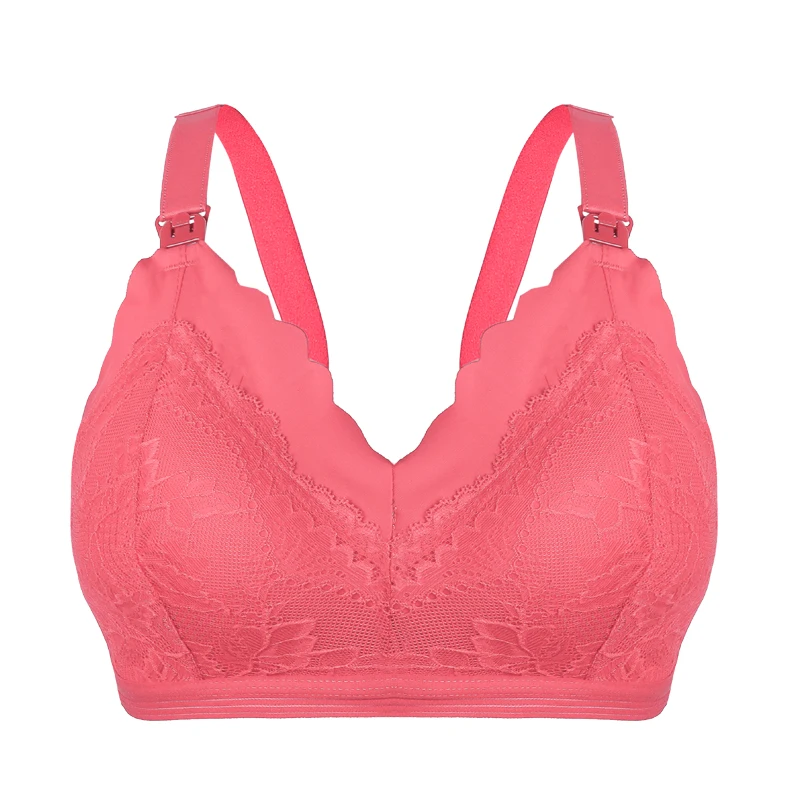 Lactation bra to gather anti-droop breast milk bra cotton material feeding female pregnant underwear pregnancy period