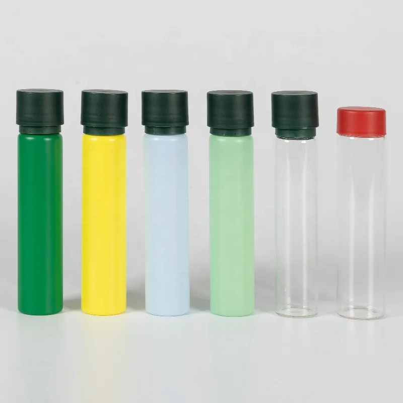 24-115mm Borosilicate paint glass tube with airtight child proof for dry flower&candy&spices