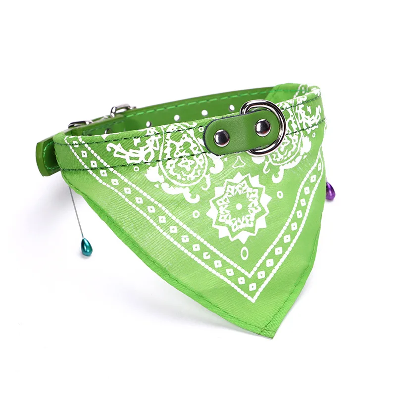 Wholesale Best Designer Pet Straps For Small Dog Pu Leather Pet Bandana Dog Bandana