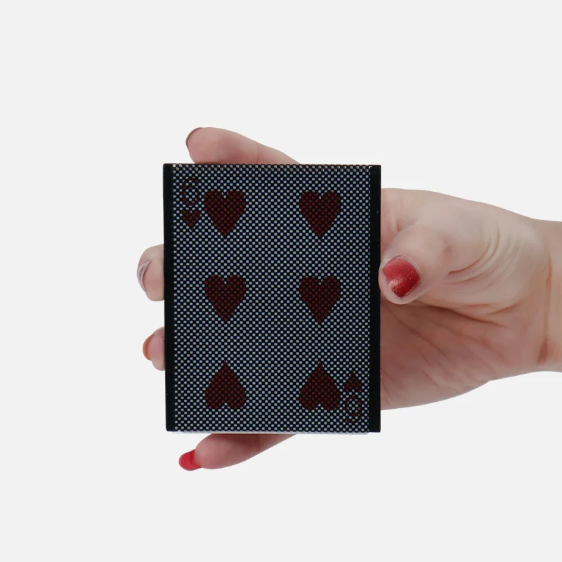 Funny WOW Poker Card magic trick WOW Card Wonderful Vanish Illusion Change Sleeve Close-Up Street Magic Trick props