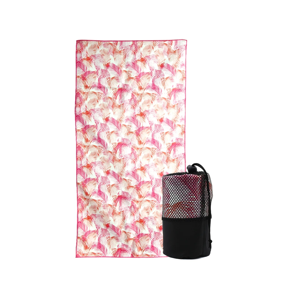 Free design custom orange stripes spa beach towel set fast shipping