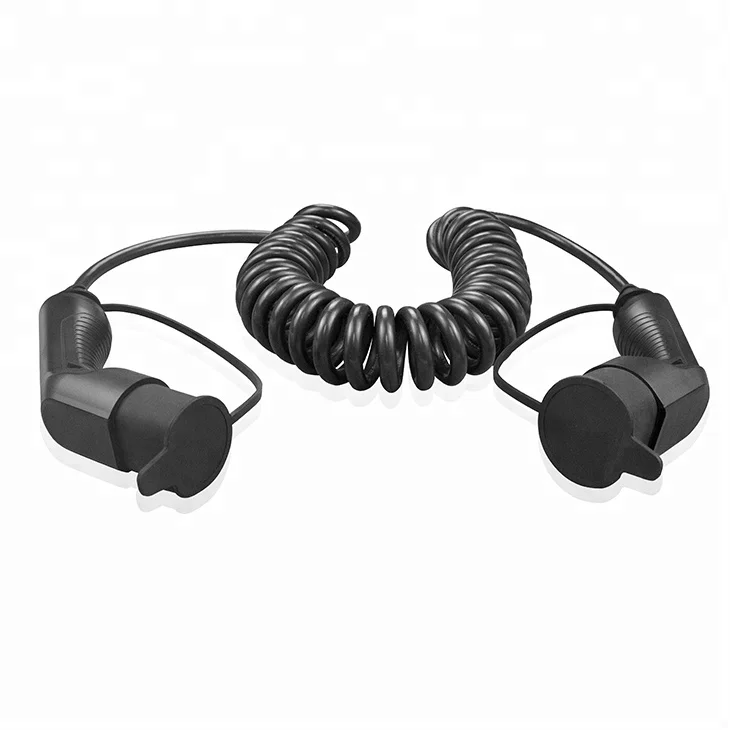Electric Car IEC 621962 Type2 Cable Male to Female Plug EV Charging Cable with 5M Cord