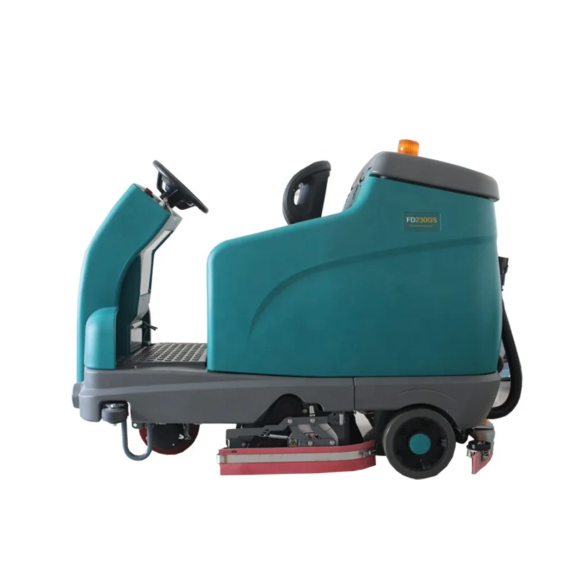 High Quality Commercial & Industrial Magnetic Riding Scrubber Dryer Ride On Floor Scrubber