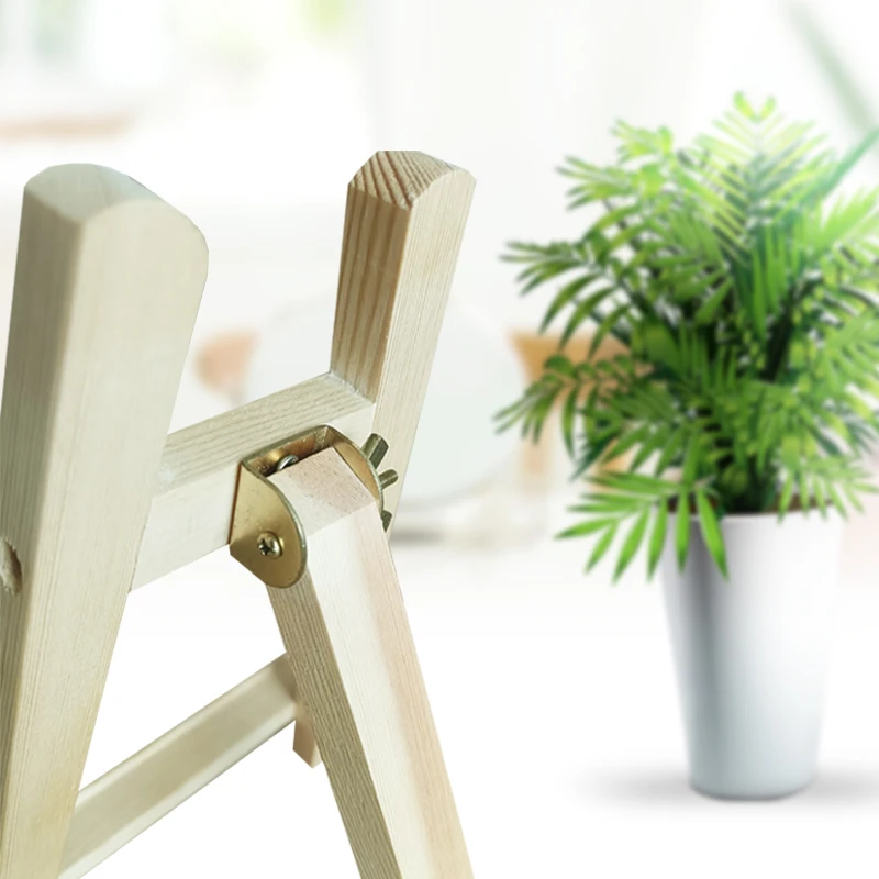 Factory wholesale desktop Wood Easel For Photo Painting Postcard Display Holder Frame Cute Desk Decor DIY Supply