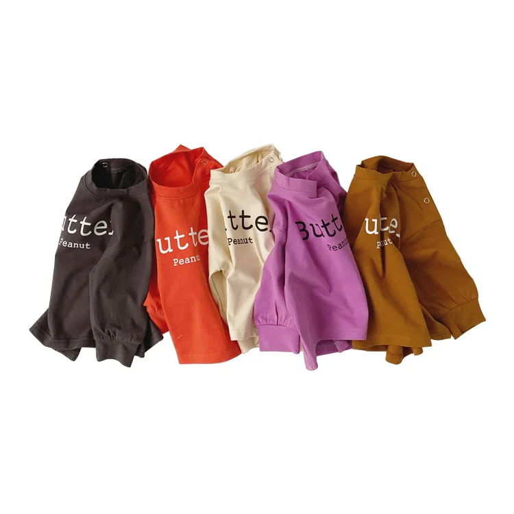 roupa de bebe baby shirts & tops kids tshirt custom organic neutral baby infant clothes girls newborn