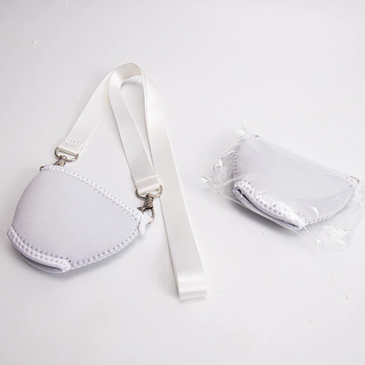 Fashion Blank Lanyard Custom Necklace With Wine Glass Holder