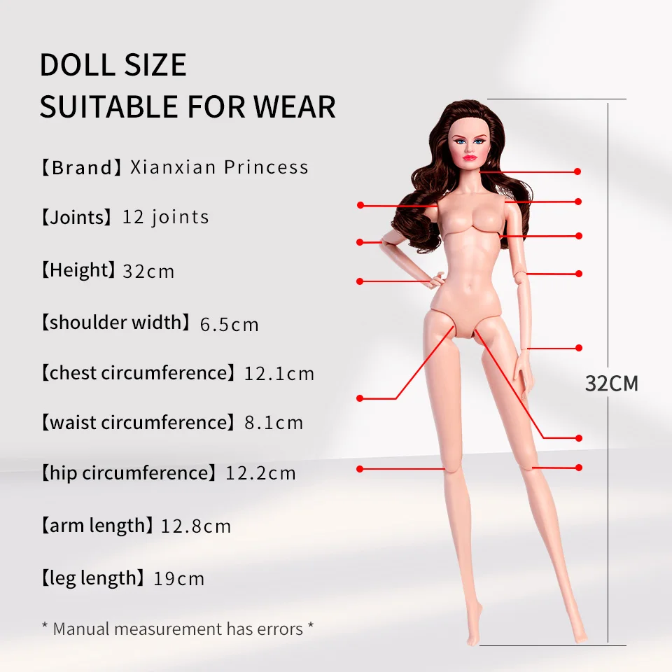 Large Stock New Fashion Supermodel Toy Doll Different Skin Tone Doll with Original Design Outfits