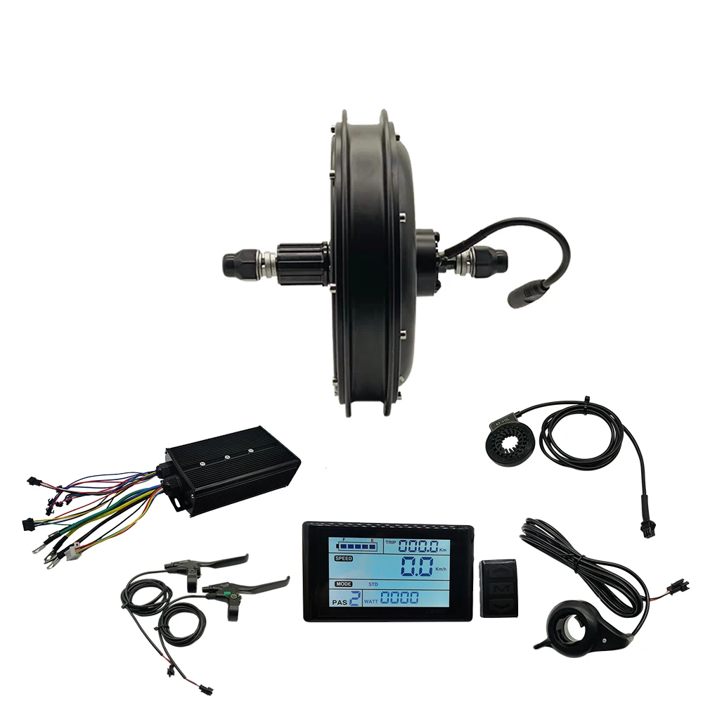 Fast Speed 48V 500w 1000W 1500 Watt  Electric Bike Gearless Motor Conversion Kit