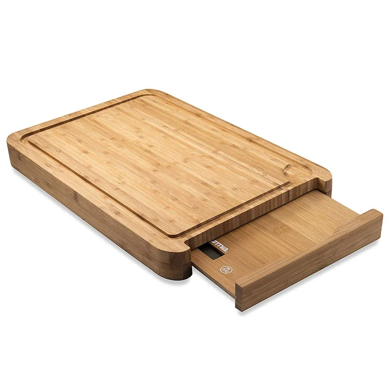 Wholesale natural organic eco-friendly large cutting board scale bamboo