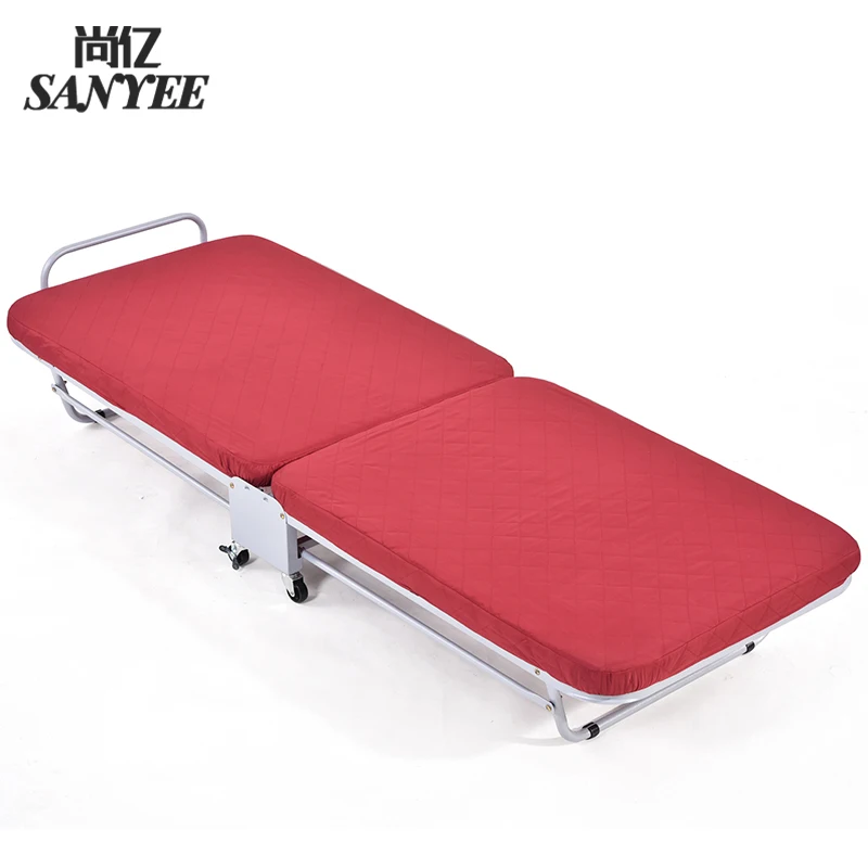 
Wholesale Hotel Home China Factory Single Folding Bed with foam mattress SY-2107 