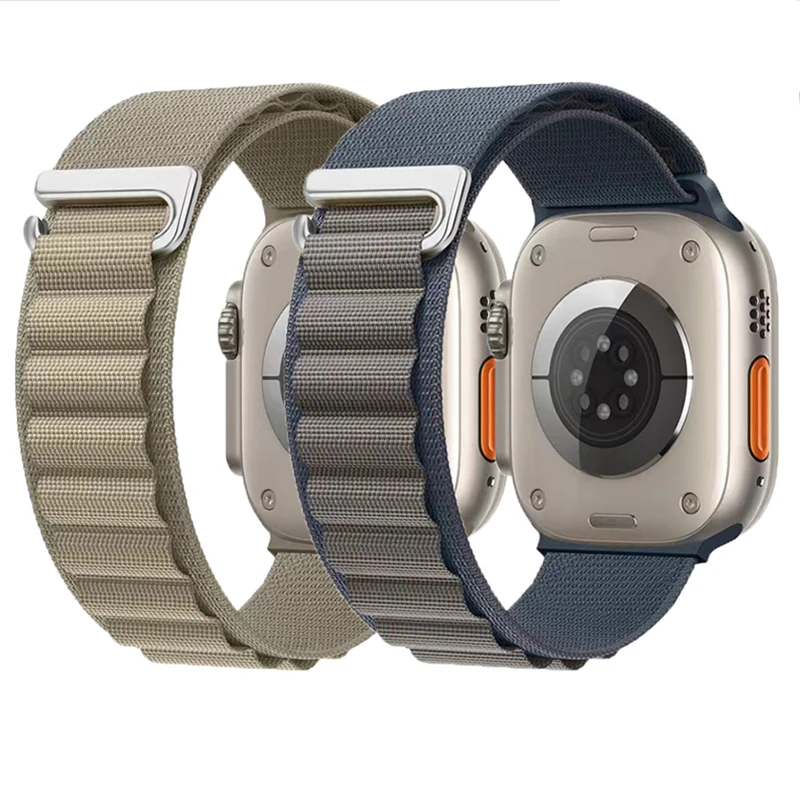 C Buckle Fabric Nylon Watch Bands for Apple Watch Ultra 2 49mm Alpine Loop Watch Straps for iwatch series 10 46mm 42mm 45mm 38mm