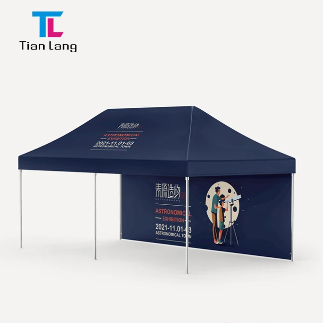 Electric push-pull shed outdoor activities telescopic suspension folding awning aluminum waterproof exhibition tent wholesale