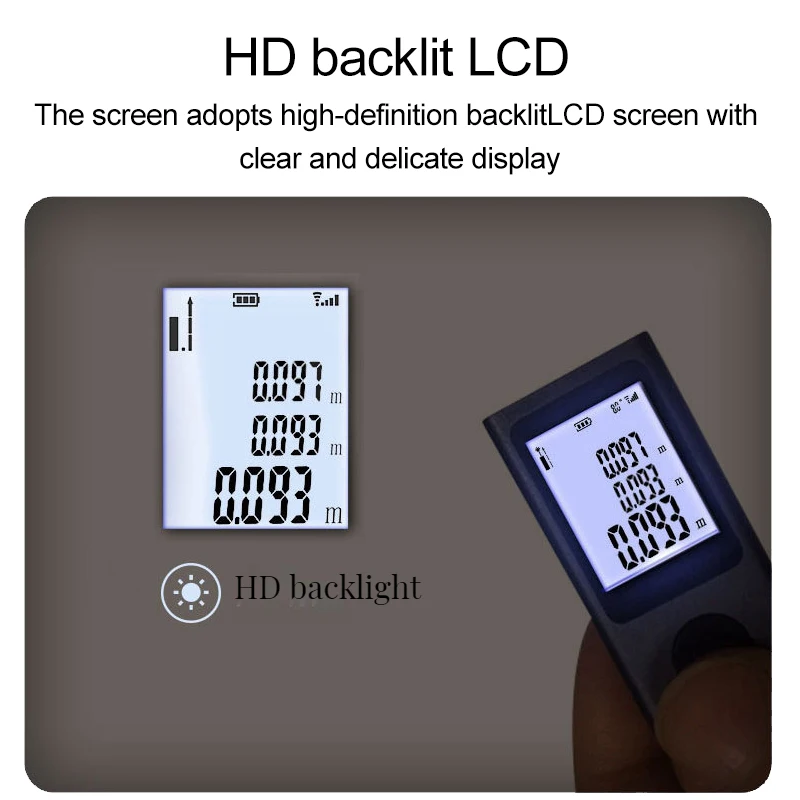 Rechargeable Laser Distance Meter High Quality Laser Distance Meter Indoor Outdoor Laser Rangefinder