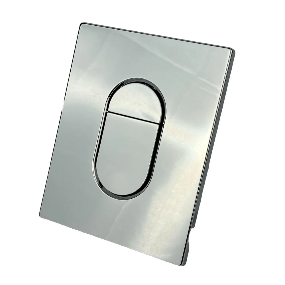 ABS plastic chrome hidden tank double flush plate button Toilet tank accessory button