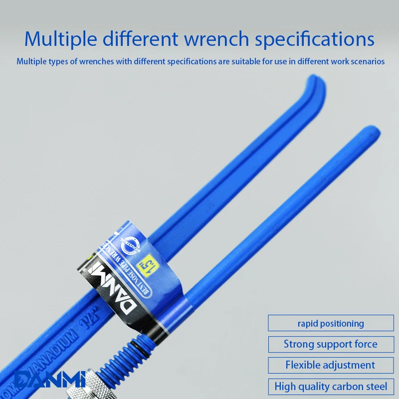 DANMI Pipe Wrench Quick Pipe Wrench Water Pipe Clamping Pliers Throat Pliers Industrial Grade Heavy Duty Universal Tools