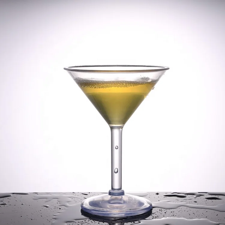
Bar Pub Party Plastic Unbreakable Martini Cocktail Glass 