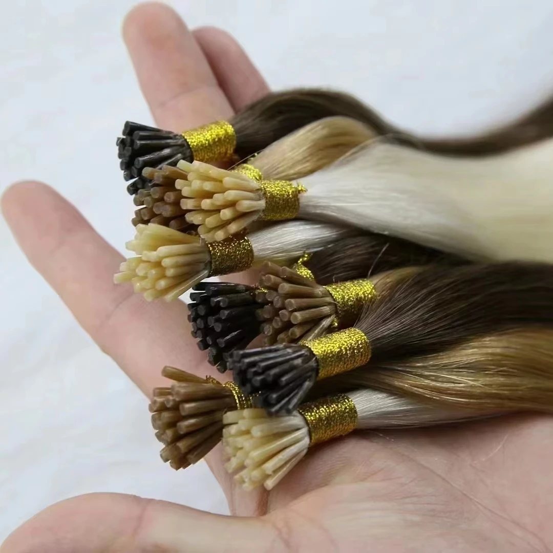 Wholesale Price Genius wefts top quality 180g human hair hair extention I-TIP U-TIP Top Quality