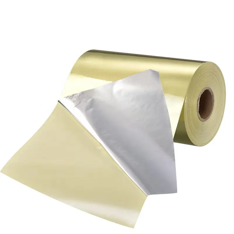 Self Adhesive Golden Aluminum Foil Sticker Paper in sheet or roll