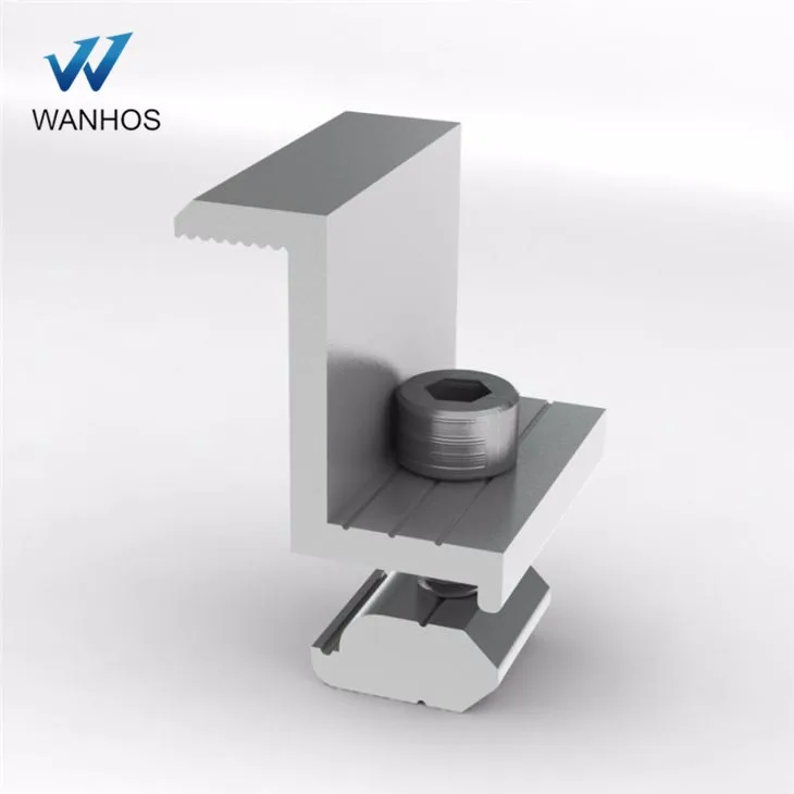 Wholesale Solar Panel Mounting Aluminum Alloy Solar Mounting System Panel Fixing Clamp Solar End Clamps
